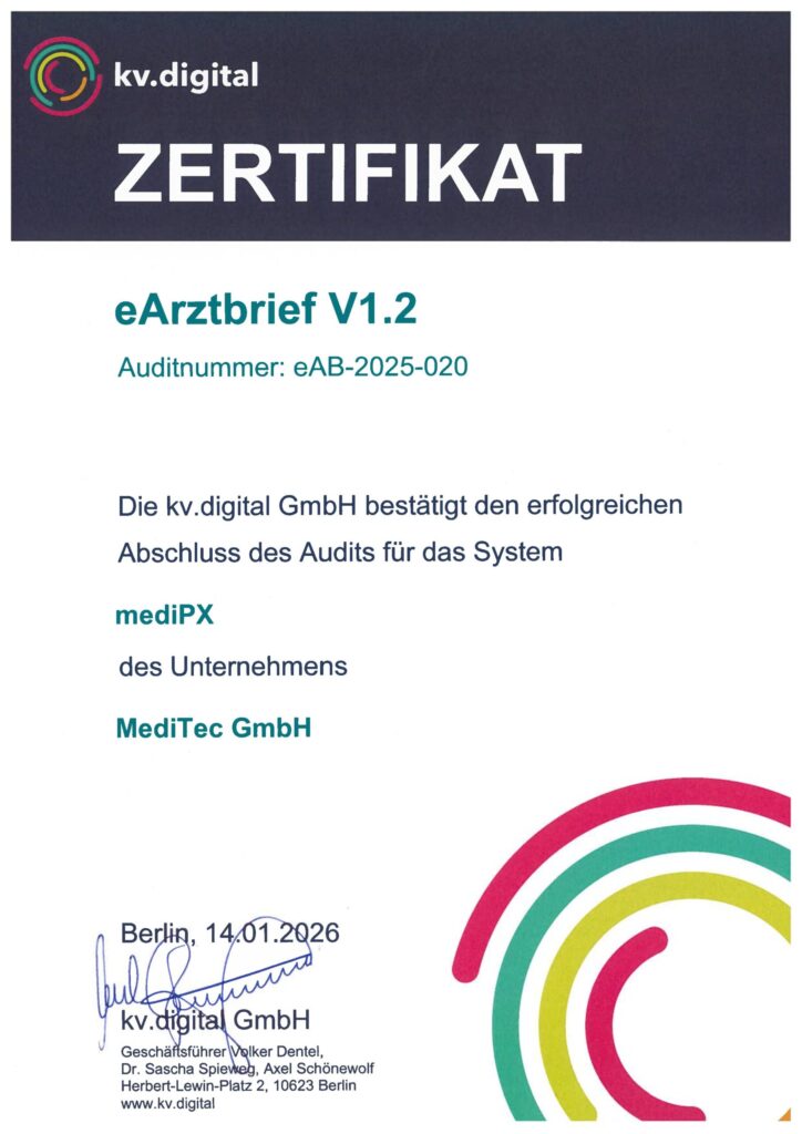 Zertifkat_eAB-2025-020_MediTec GmbH_mediPX